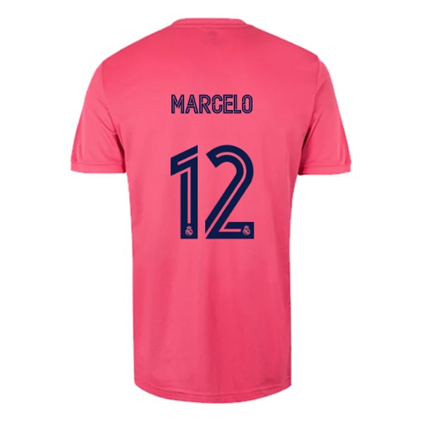 Camiseta Real Madrid 2ª Kit NO.12 Marcelo 2020 2021 Rosa